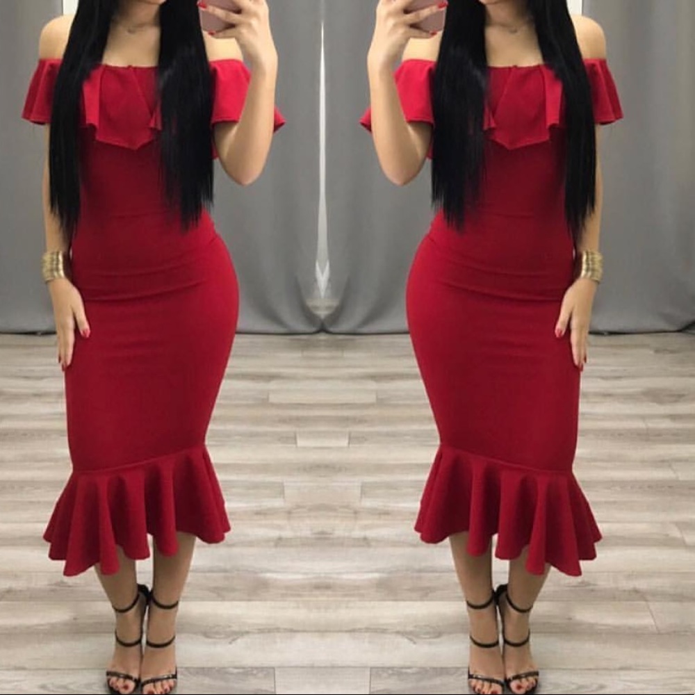 Red dress